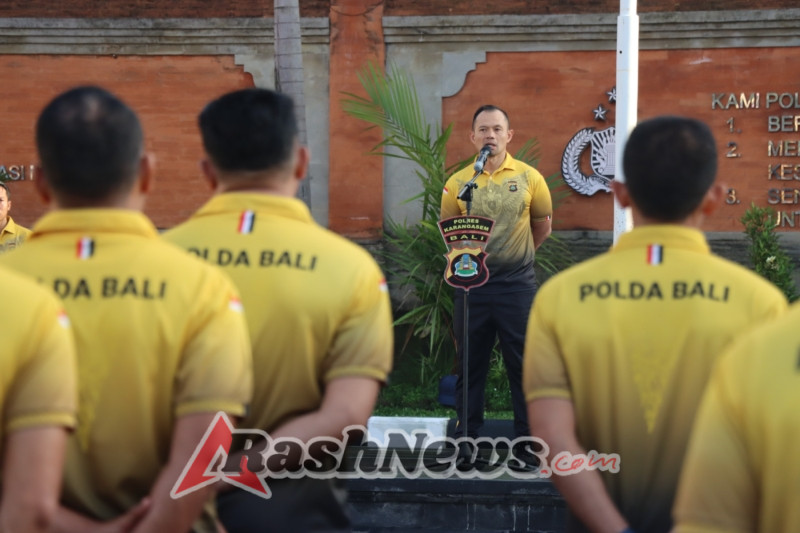 Mari Sosialisasikan Pasar Murah Beras,” Ajak Kapolres Karangasem dalam Apel Olahraga