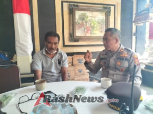 Koordinasi HUT RI ke -80, Kapolsek Dentim Temui Perbekel Sumerta Kelod