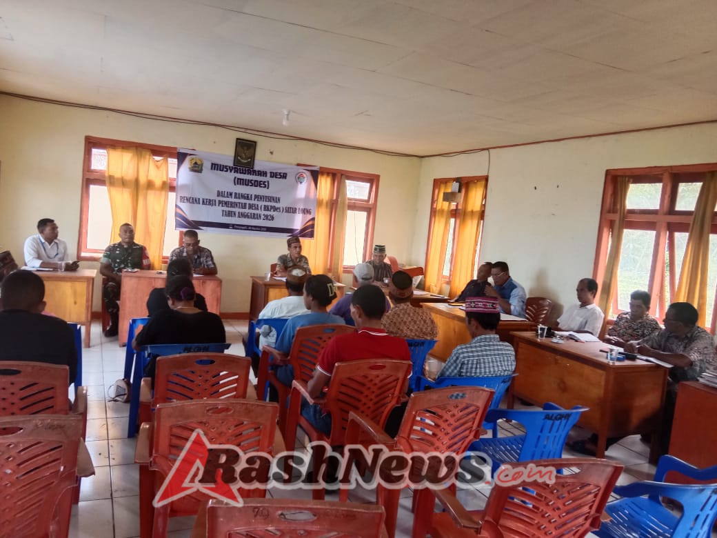 Babinsa Koramil 1612-07/Satar Mese Hadiri Rapat RKPDes 2026 di Desa Satarloung