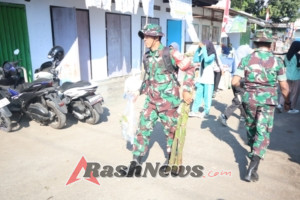 TNI dan Warga Bersatu, Pasar Alas Jadi Lebih Bersih