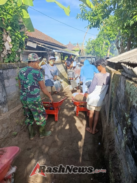 Dukungan Penuh Kadus Jadi Kunci Sukses TMMD ke-125 di Desa Batuan
