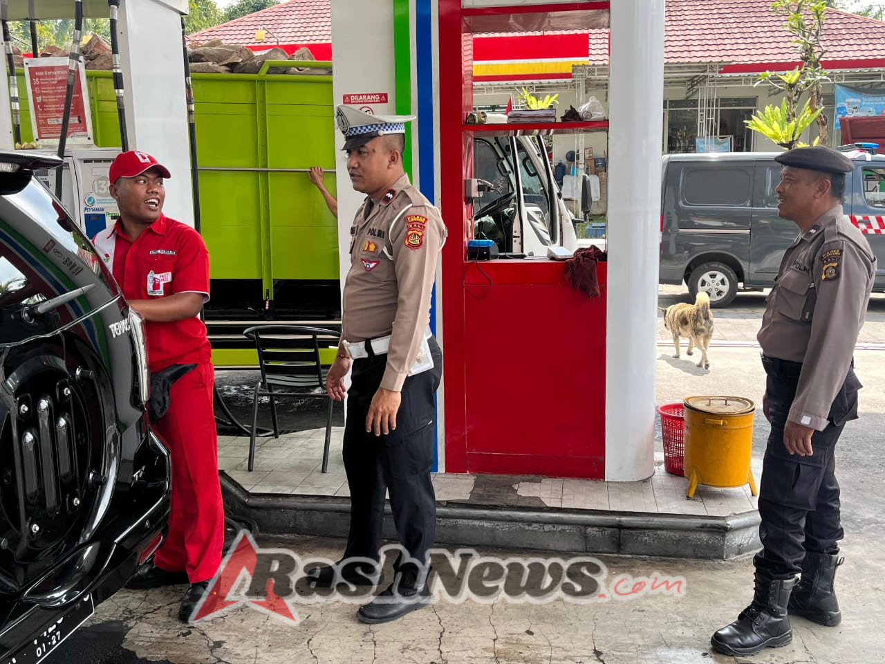 Patroli Pantau Objek Vital SPBU Wilayah Rendang Cegah Gangguan Kamtibmas