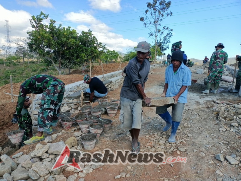 TMMD 125 Kodim Belu Alami Kemajuan Dengan Fokus Pada Pembangunan Infrastruktur Fisik