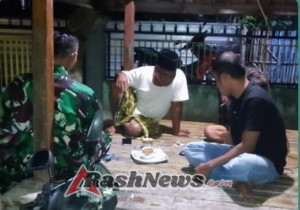 Patroli Malam Babinsa Koramil 1628-03/Seteluk Wujudkan Situasi Aman dan Kondusif di Wilayah