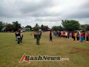 Camat dan Wadanramil Monta Hadiri Pelatihan Paskibra, Pastikan Persiapan Maksimal