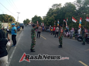 Pengamanan Ketat Warnai Gerak Jalan Tepat Waktu se-Kecamatan Tarano