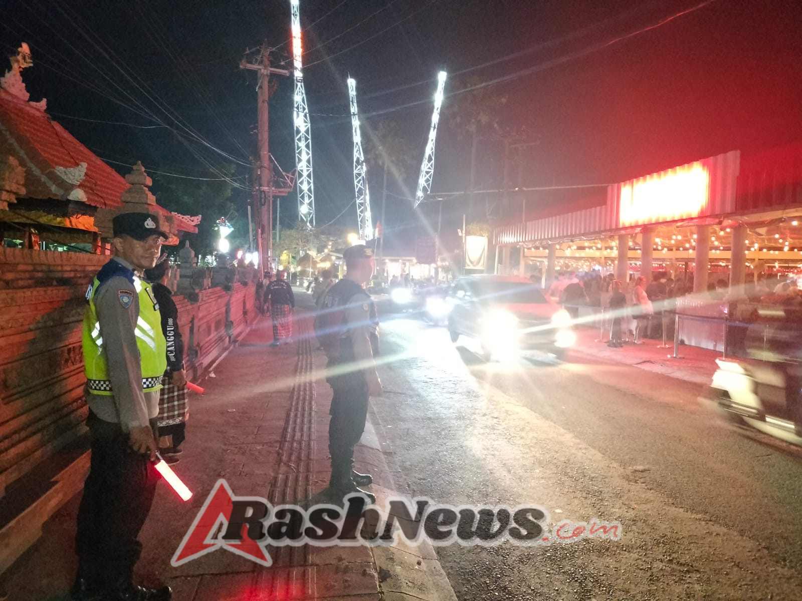 Polsek Kuta Utara Blue Light Patrol Cegah C3 Di Kawasan Wisata