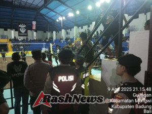 Kompol Rai Darmayasa Pimpin Pengamanan Turnamen Bola Voli