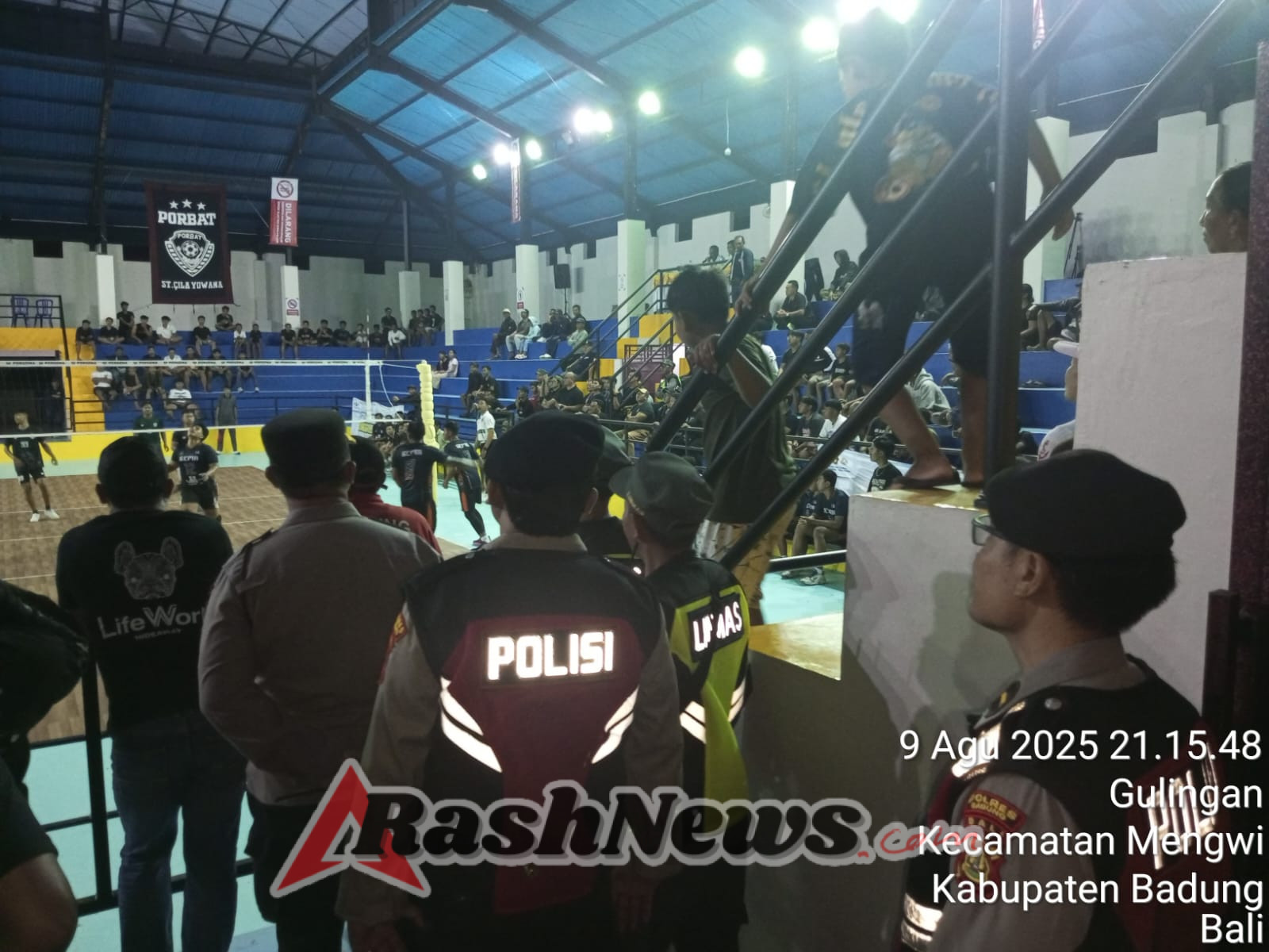 Kompol Rai Darmayasa Pimpin Pengamanan Turnamen Bola Voli