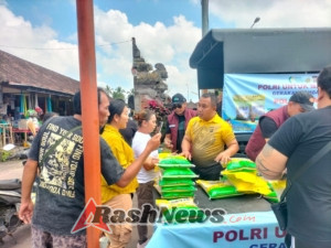Polres Badung Gelar Gerakan Pangan Murah