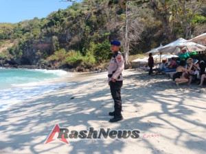 Satuan Polairud Patroli Pengawasan Orang Asing di Obyek Wisata Virgin Beach dan Himbau Nelayan