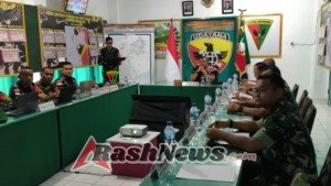 Satgas Pamtas RI-RDTL Yonif 741/GN Terima Kunjungan Dari Tim Audit Itjen TNI