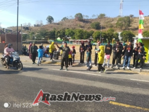 Danpos Ramil Maronge Pimpin Pengamanan Jalan Santai Kemerdekaan