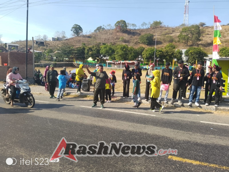 Danpos Ramil Maronge Pimpin Pengamanan Jalan Santai Kemerdekaan