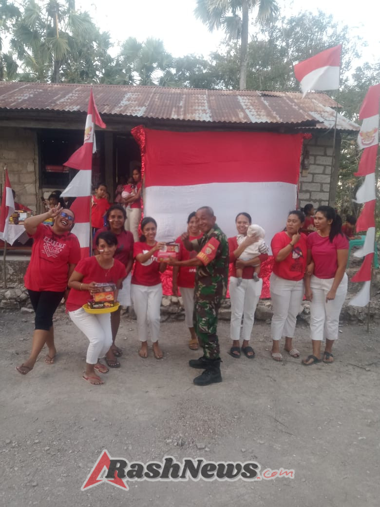Babinsa Pantau Kegiatan Lomba Dalam Rangka Memperingati HUT RI Ke 80 di Wilayah Binaan.