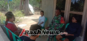 Komsos Penuh Keakraban, Babinsa Koramil 1618-02/Miobar Jadi Sahabat Remaja Satab