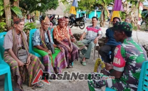 Silaturahmi Babinsa Koramil 1618-04/Bisel, Jalin Komunikasi dengan Tokoh Desa