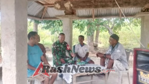 Babinsa Koramil 1618-01/Miotim Ajak Warga Naiola Tingkatkan Semangat Nasionalisme Jelang HUT RI ke-80