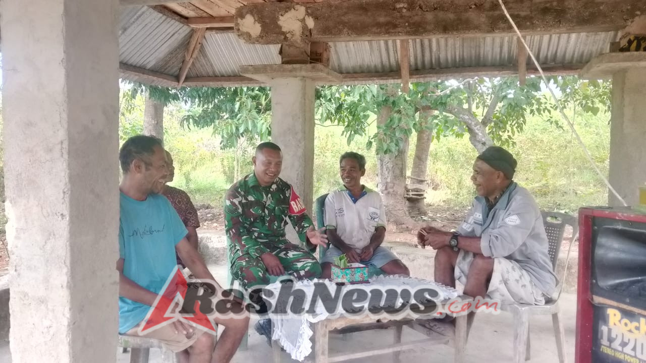 Babinsa Koramil 1618-01/Miotim Ajak Warga Naiola Tingkatkan Semangat Nasionalisme Jelang HUT RI ke-80