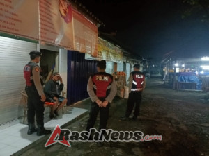 Sat Samapta Polres Badung Gencarkan Blue Light Patrol, Amankan Pasar Senggol Kapal dari Ancaman C3
