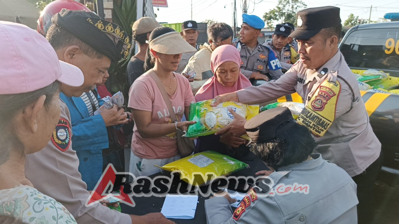 Polsek Dentim Gelar Gerakan Pangan Murah Jelang HUT RI ke-80