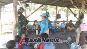 Babinsa Serka Gasper Eduard Kilimandu Ajak Petani Waspada Cuaca Ekstrem