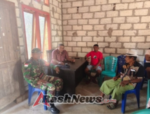 Sinergi Babinsa dan Aparat Desa Busalangga Barat Wujudkan Nasionalisme