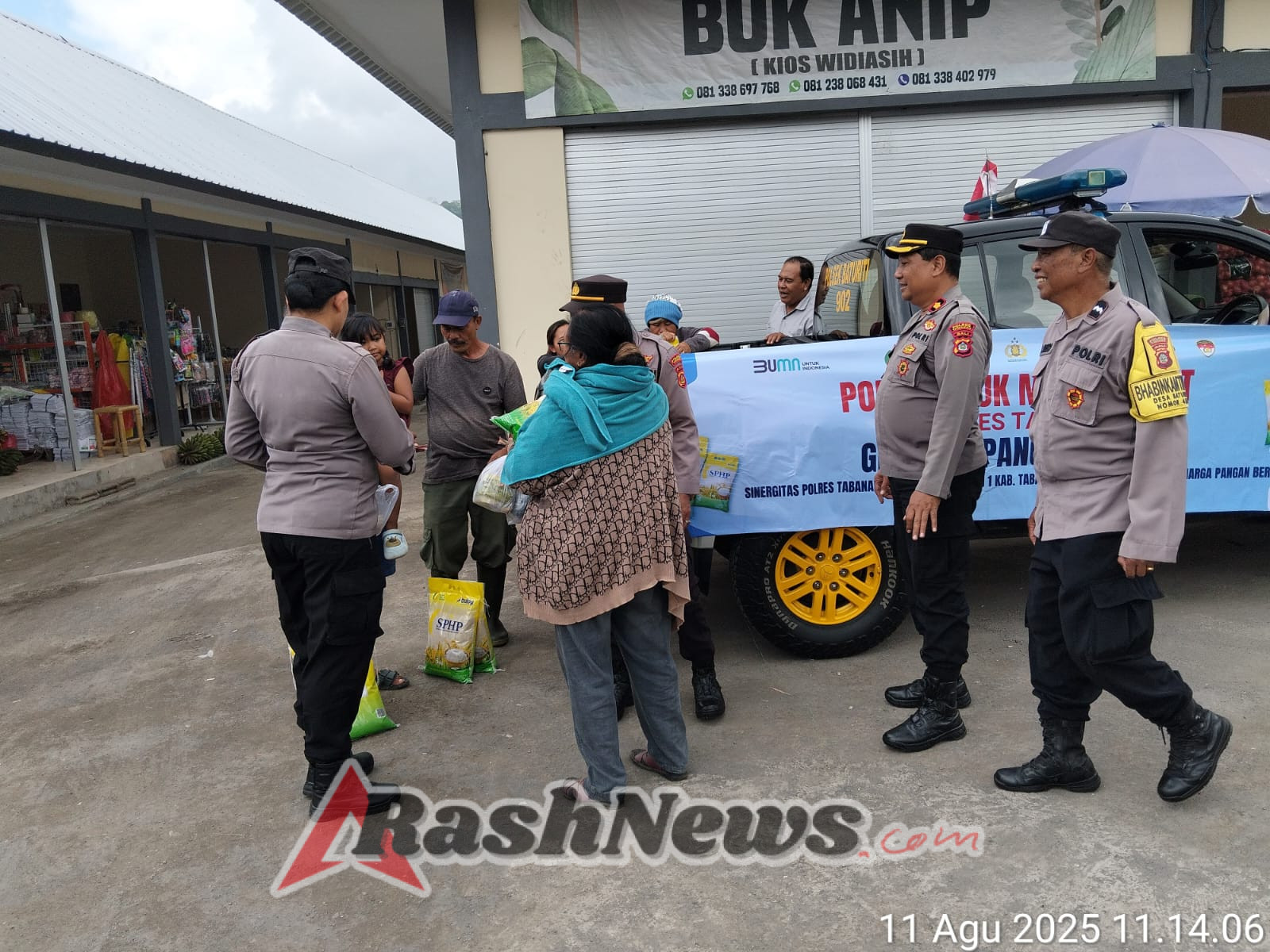 Polsek Baturiti Salurkan Beras Murah SPHP