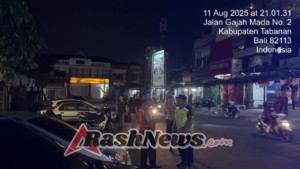 Polres Tabanan Gelar Blue Light Patrol, Pastikan Malam Warga Tetap Aman dan Kondusif