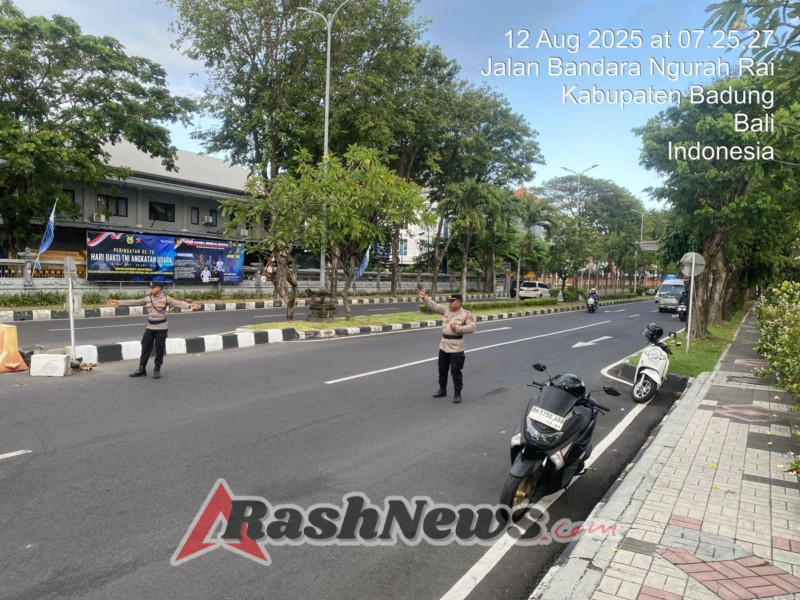 Polres Bandara Ngurah Rai Intensifkan PH Pagi, Antisipasi Kepadatan dan Potensi Gangguan Keamanan