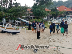 Tingkatkan Keamanan Wisata Pesisir, Sat Polairud Polres Karangasem Laksanakan Patroli di Pantai Padangbai