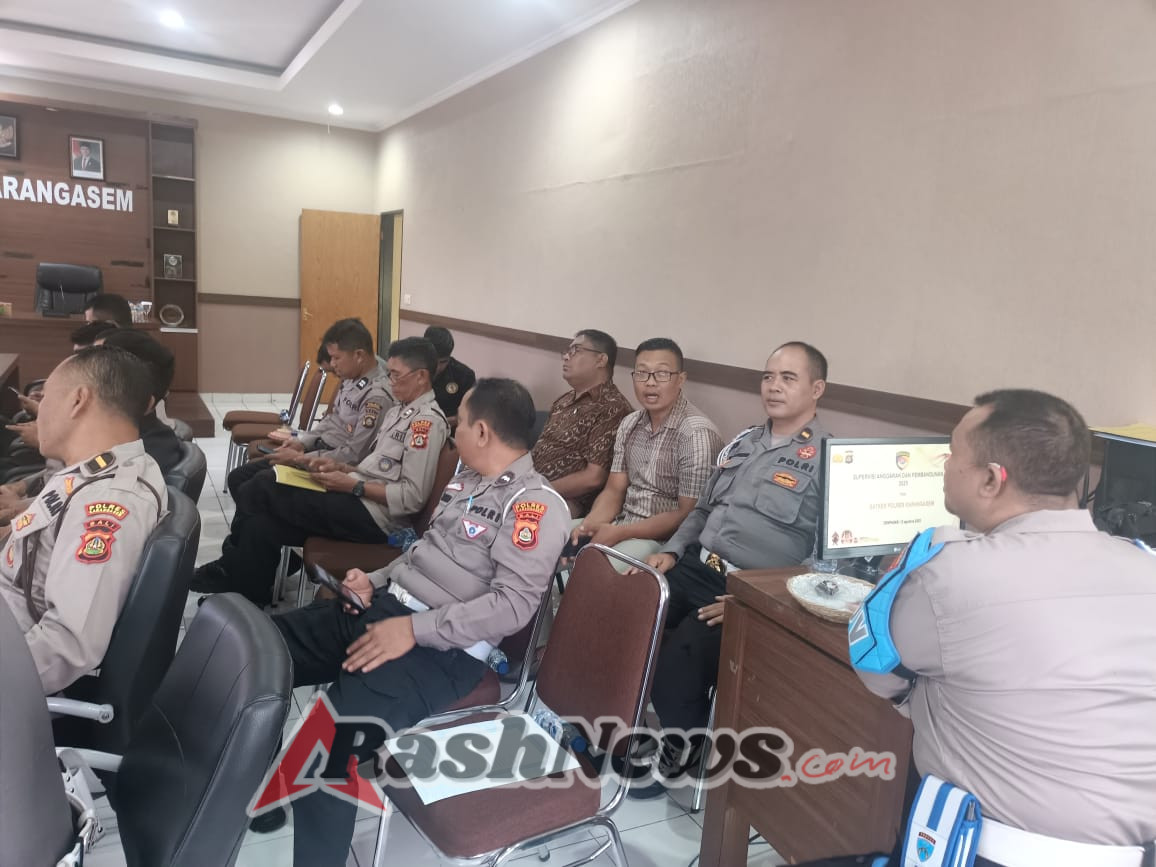 Seksi Profesi dan Pengamanan (Sipropam) Polres Karangasem mengikuti Supervisi anggaran pada Selasa  12 /8/2025