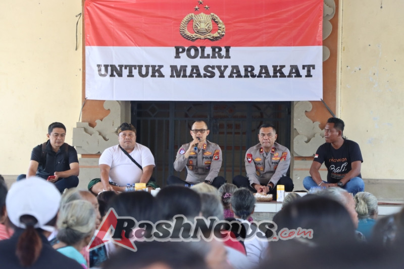 Polres Karangasem Bersinergi dengan Yayasan Relawan Bali Gelar Baksos di Desa Seraya Barat