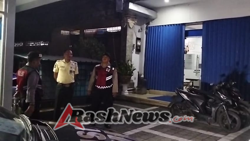 Patroli Dialogis Samapta Polsek Abiansemal Dengan Security Bank BRI, Pastikan Situasi Aman