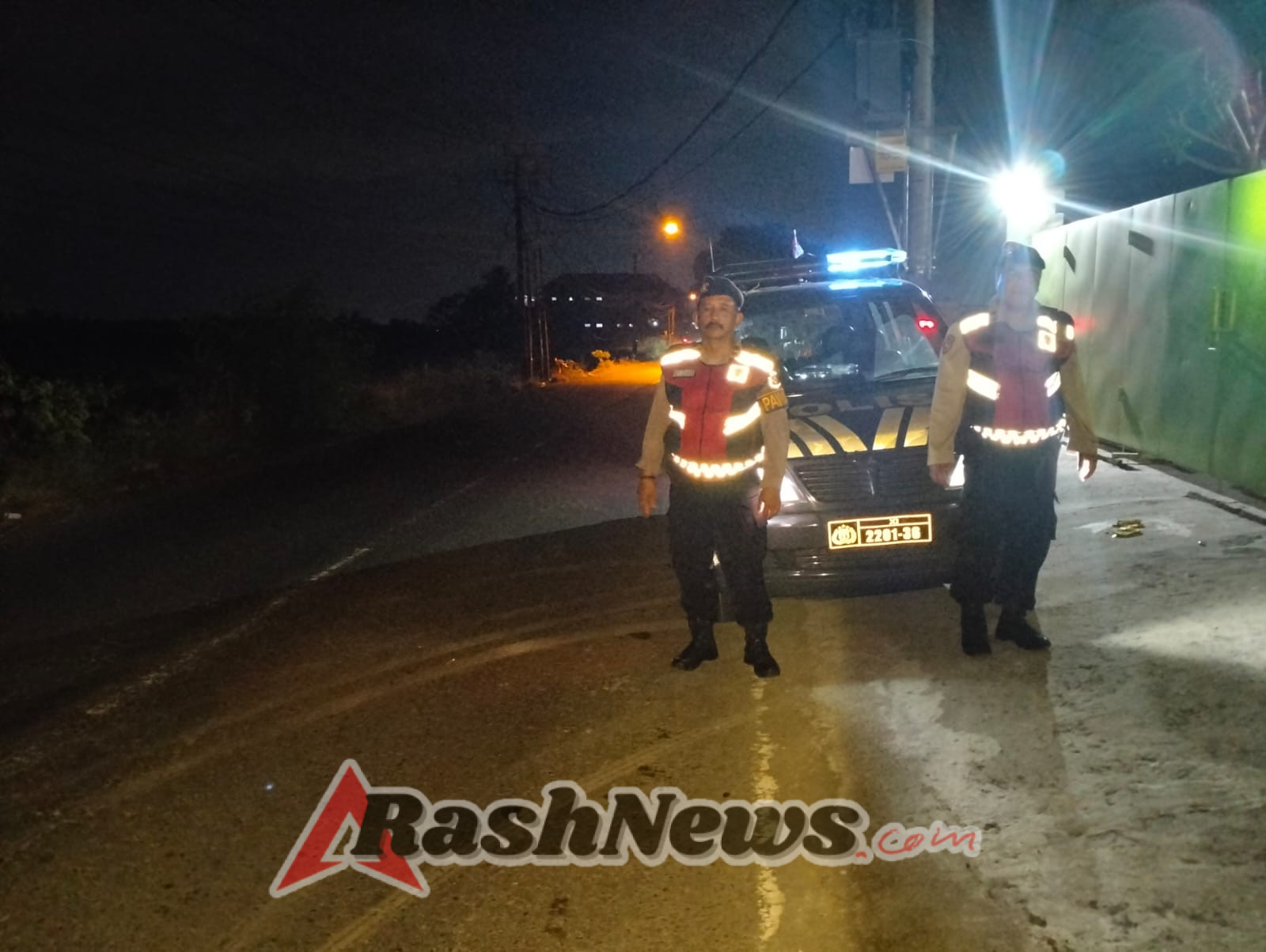 Cegah Gangguan Kamtibmas, Polsek Abiansemal Patroli Subuh Di Jalur Sepi