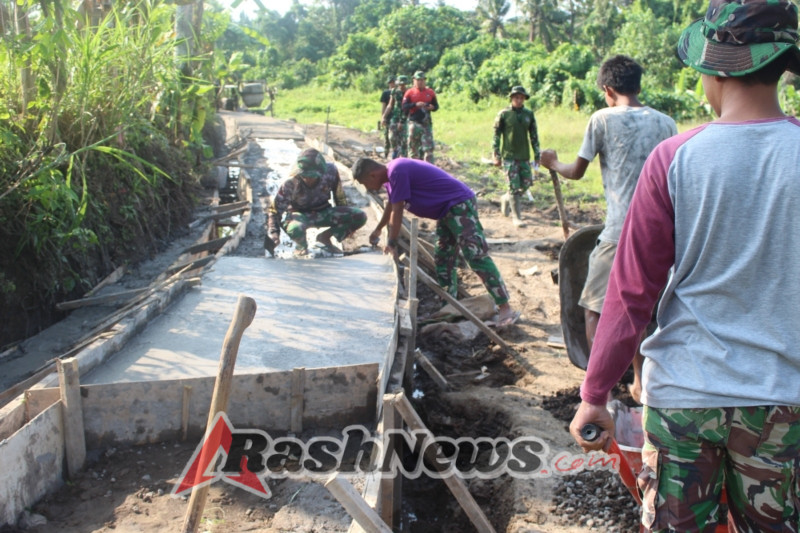 Gotong Royong TNI dan Warga Hadirkan Infrastruktur Pertanian di Banjar Lantangidung