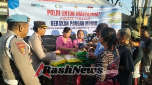 Polsek Selemadeg Salurkan Beras Murah SPHP, stabilkan Harga