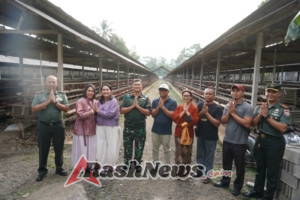 Pangkogabwilhan I Bersama Danrem 163/WS Tinjau Peternakan Ayam dan Babi di Bangli