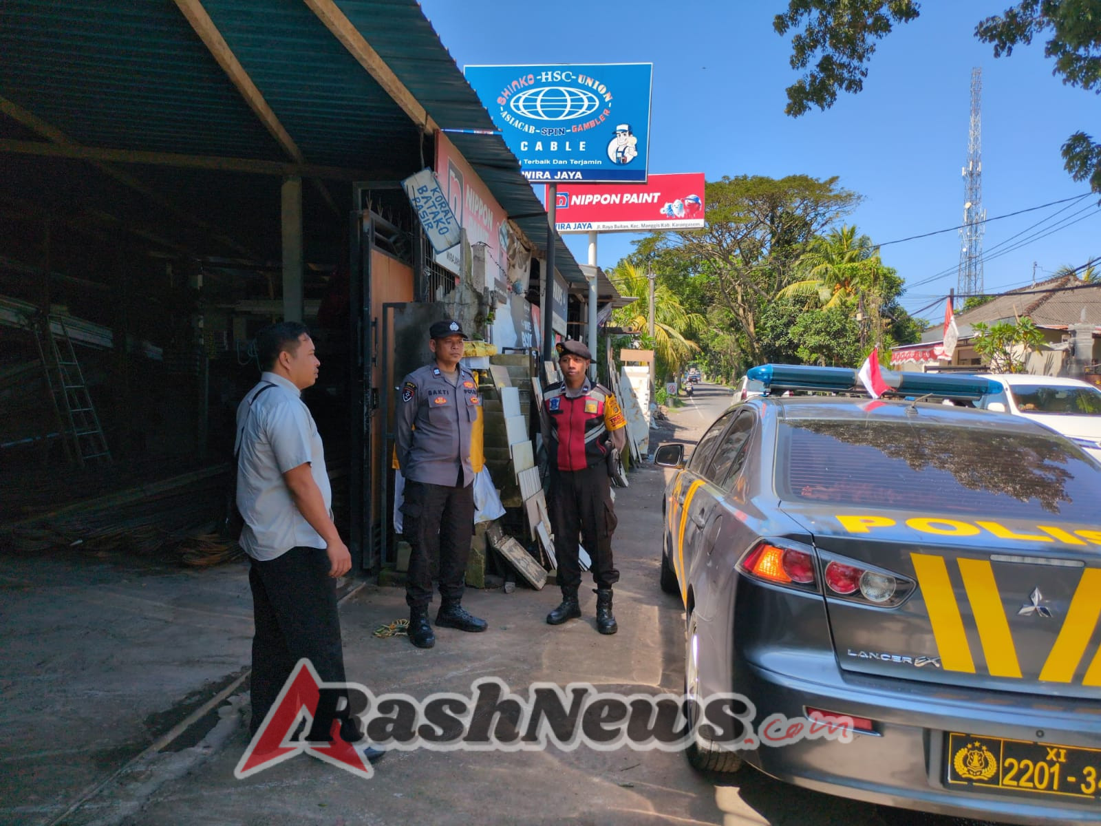 Wujudkan Stabilitas Kamtibmas Yang Kondusif, Personil Unit Intelkam Polsek Manggis Bergabung Melaksanakan Kegiatan Patroli.