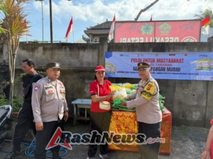 Personil Polsek Selbar Salurkan Pangan Murah dalam Rangka Stabilisasi pasokan dan harga pangan Beras Murah untuk Warga