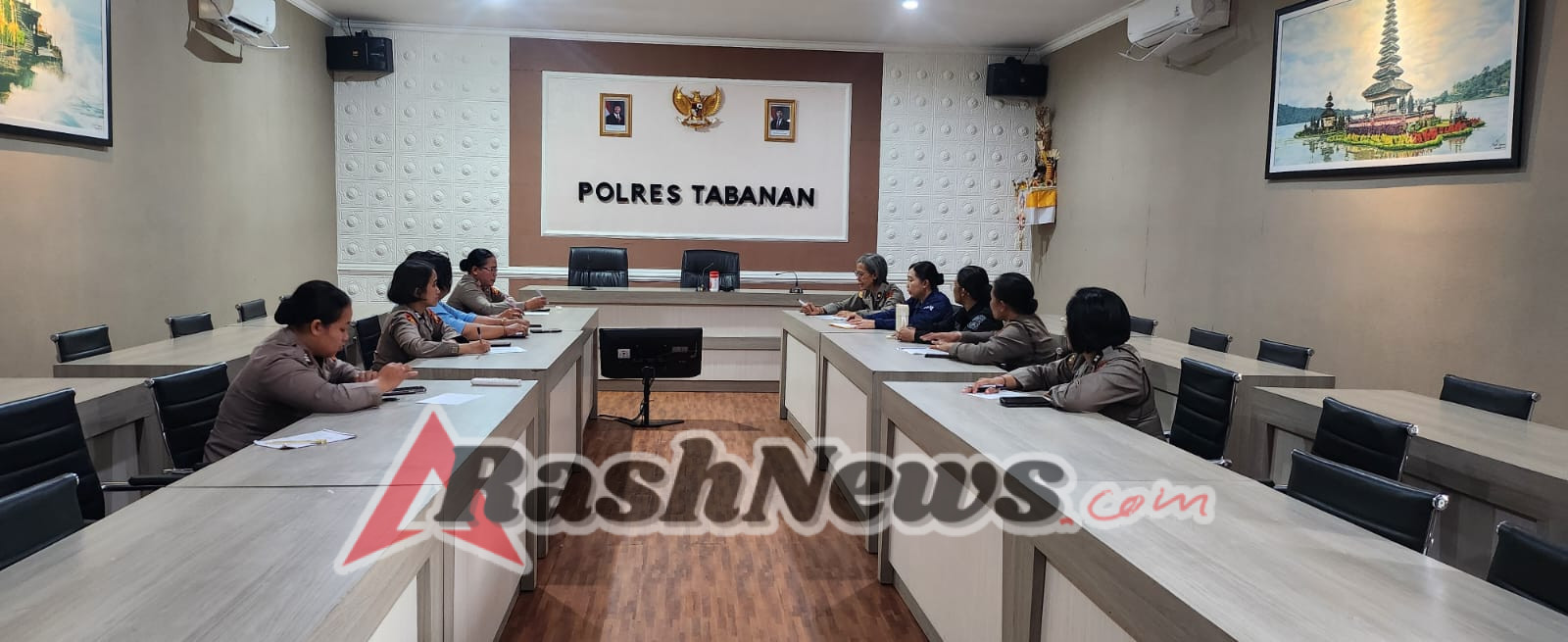 Polwan Polres Tabanan Matangkan Persiapan HUT ke-77, Siapkan Rangkaian Kegiatan Sosial dan Edukasi
