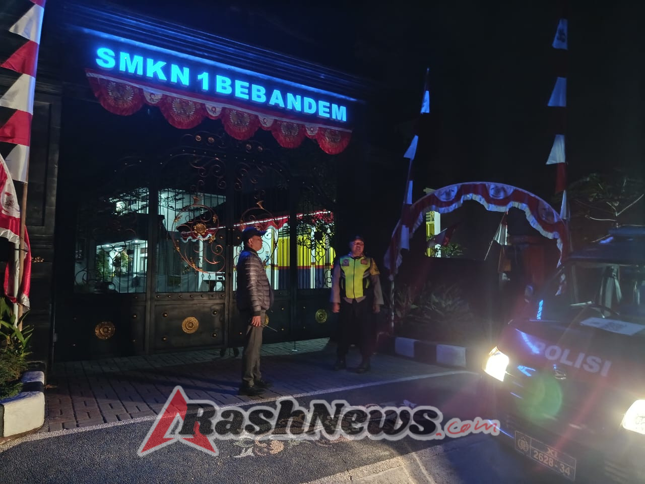 Kanit Intel Polsek Bebandem Pimpin Patroli Blue Light Patrol