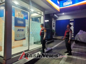 Cegah Kejahatan Perbankan, Samapta Polsek Abiansemal Sambangi ATM BRI