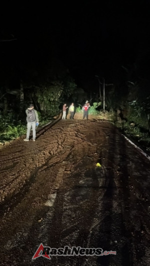 Gerak Cepat UkL Polsek Petang Datangi TKP Tanah Longsor