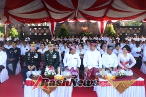 Kapolda Bali Hadiri Upacara HUT ke-67 Provinsi Bali di Lapangan Niti Mandala Renon