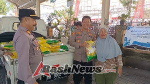 Gerakan Pangan Murah Polresta Denpasar – Polsek Denpasar Selatan di Jln Tukad Pakerisan Desa Adat Panjer