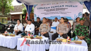 Polresta Denpasar Gelar Pangan Murah dan Ikuti Vicon Kick Off Launching Gerakan Pangan Murah Polri