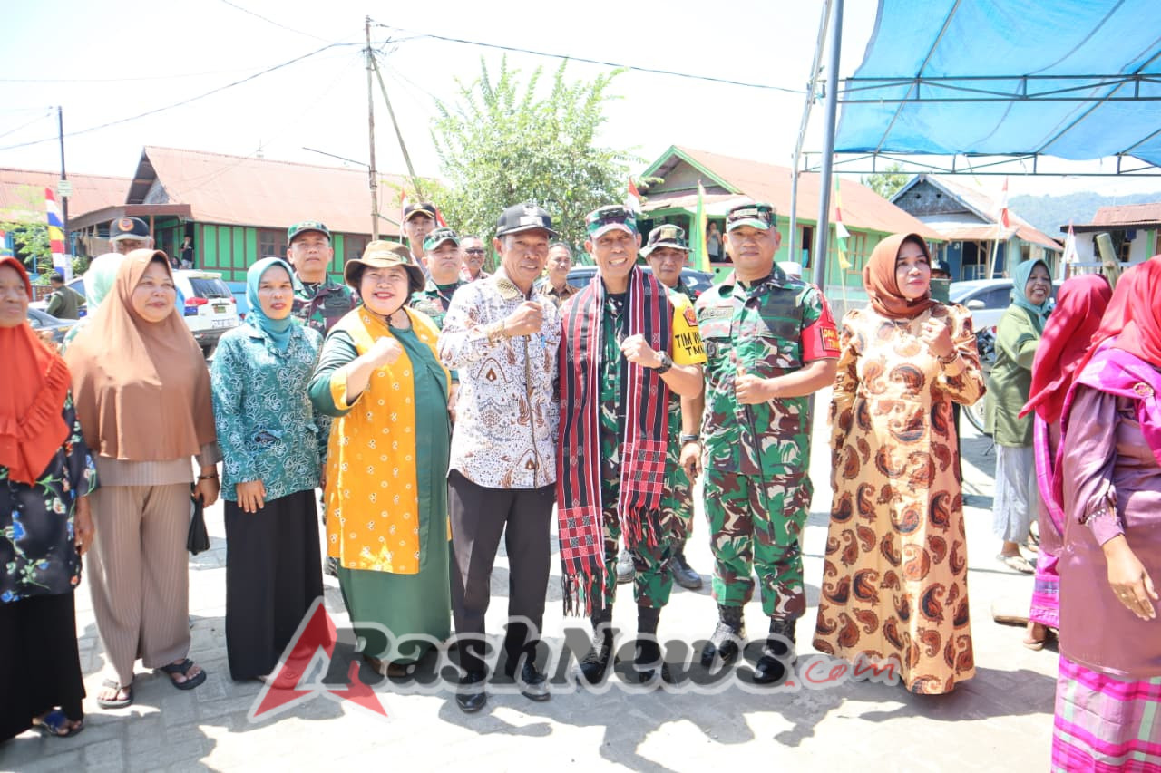 Hangatnya Penyambutan Warga Kalabeso untuk Asops KASAD di Lokasi TMMD