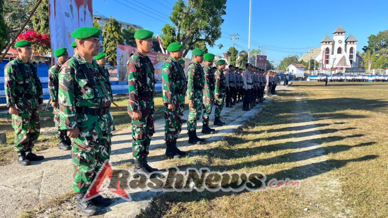 Gladi Kotor HUT RI ke-80 di Lapangan Manda Elu, Dandim Turut Hadir