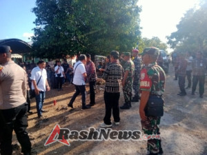 Dukung Program Pemerintah Danramil 03/Batutua Hadiri Peletakan Batu Pertama Pembangunan Sekolah UPTD SDN Oefoe